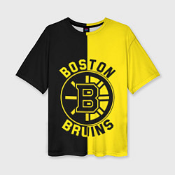 Женская футболка оверсайз Boston Bruins, Бостон Брюинз