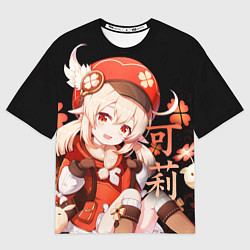 Женская футболка оверсайз Genshin Impact: Klee