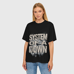 Футболка оверсайз женская System of a Down, цвет: 3D-принт — фото 2