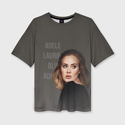 Женская футболка оверсайз Взгляд Адель