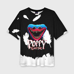 Женская футболка оверсайз Poppy Playtime Перья