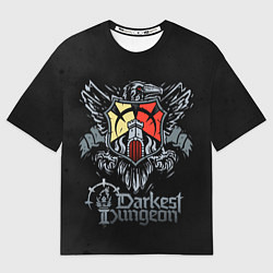 Женская футболка оверсайз Darkest Dungeon герб