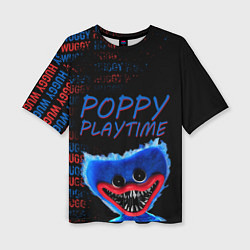 Женская футболка оверсайз Хагги ВАГГИ Poppy Playtime