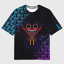Футболка оверсайз женская POPPY PLAYTIME ПОППИ ПЛЭЙТАЙМ ХАГГИ ВАГГИ, цвет: 3D-принт