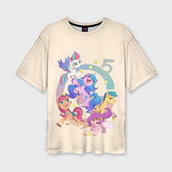 Футболка оверсайз женская G5 My Little Pony, цвет: 3D-принт
