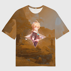 Футболка оверсайз женская Итэр Aether в примогеме, Genshin Impact Геншин имп, цвет: 3D-принт