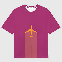 Женская футболка оверсайз В Пурпурном Небе