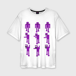 Футболка оверсайз женская Five Nights At Freddys purple guy, цвет: 3D-принт
