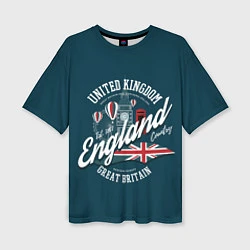Женская футболка оверсайз Англия England
