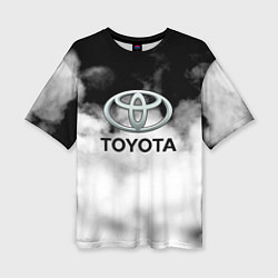 Футболка оверсайз женская Toyota облако, цвет: 3D-принт