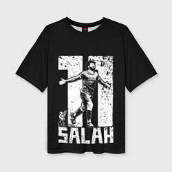 Женская футболка оверсайз Мохамед Салах Mohamed Salah