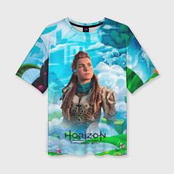 Женская футболка оверсайз Horizon дикий лес