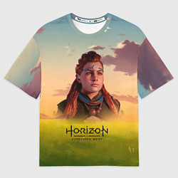 Футболка оверсайз женская Horizon Forbidden West Aloy, цвет: 3D-принт
