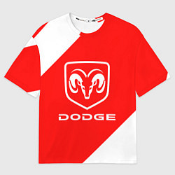 Футболка оверсайз женская Dodge sport, цвет: 3D-принт