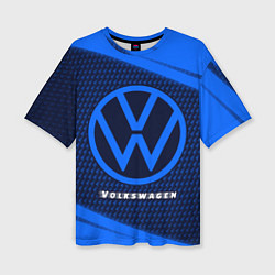 Женская футболка оверсайз VOLKSWAGEN Volkswagen Абстракция