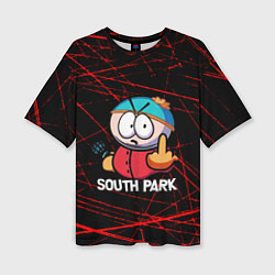 Футболка оверсайз женская Мультфильм Южный парк Эрик South Park, цвет: 3D-принт