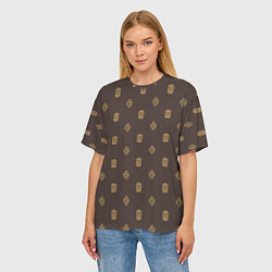Футболка оверсайз женская Mono Monogramm Dope Camo Dope Street Market, цвет: 3D-принт — фото 2