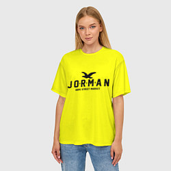 Футболка оверсайз женская Узор Yellow Jorman Air Dope Street Market, цвет: 3D-принт — фото 2