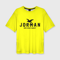 Женская футболка оверсайз Узор Yellow Jorman Air Dope Street Market