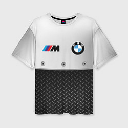 Футболка оверсайз женская BMW БМВ СТАЛЬ, цвет: 3D-принт