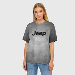 Футболка оверсайз женская JEEP abstraction, цвет: 3D-принт — фото 2