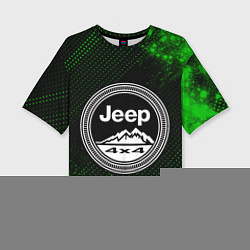 Женская футболка оверсайз ДЖИП Краска