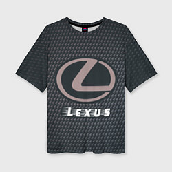 Женская футболка оверсайз LEXUS Lexus - Карбон