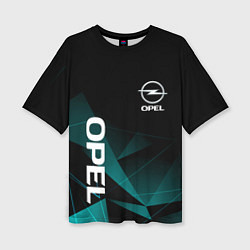 Женская футболка оверсайз Opel Опель геометрия