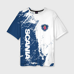 Футболка оверсайз женская SCANIA SAAB, цвет: 3D-принт