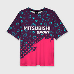 Женская футболка оверсайз MITSUBISHI Sport Краски