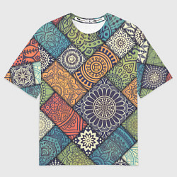 Футболка оверсайз женская Mandala-pattern, цвет: 3D-принт