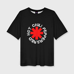 Футболка оверсайз женская Red Hot Chili Peppers Rough Logo, цвет: 3D-принт