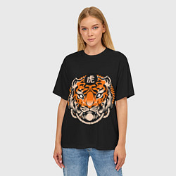 Футболка оверсайз женская Символ тигра, цвет: 3D-принт — фото 2