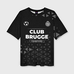 Женская футболка оверсайз Club Brugge Форма Champions