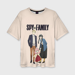 Женская футболка оверсайз Spy x Family Семья шпиона