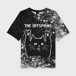 Футболка оверсайз женская The Offspring Rock Cat, цвет: 3D-принт