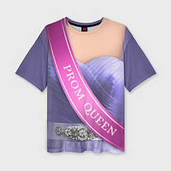 Женская футболка оверсайз Prom Queen