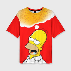 Футболка оверсайз женская Homer dream, цвет: 3D-принт