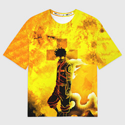 Футболка оверсайз женская ПЛАМЕННАЯ БРИГАДА ПОЖАРНЫХ, FIRE FORCE, цвет: 3D-принт