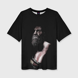 Женская футболка оверсайз Кратос Kratos