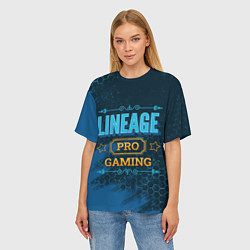 Футболка оверсайз женская Игра Lineage: PRO Gaming, цвет: 3D-принт — фото 2