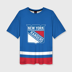 Футболка оверсайз женская New York Rangers Панарин, цвет: 3D-принт