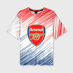 Женская футболка оверсайз Арсенал arsenal logo