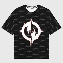 Футболка оверсайз женская Chaoseum Pattern Emblem, цвет: 3D-принт