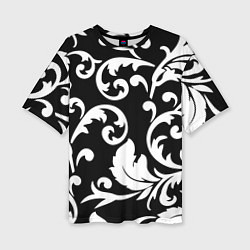 Футболка оверсайз женская Minimalist floral pattern, цвет: 3D-принт