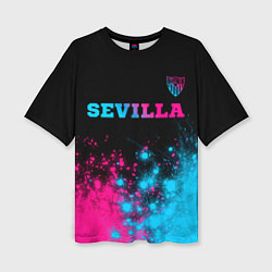 Футболка оверсайз женская Sevilla Neon Gradient, цвет: 3D-принт