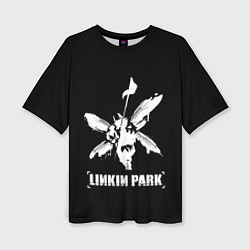 Женская футболка оверсайз Linkin Park белый