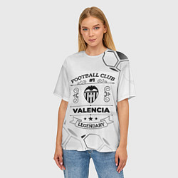 Футболка оверсайз женская Valencia Football Club Number 1 Legendary, цвет: 3D-принт — фото 2
