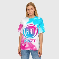 Футболка оверсайз женская Fiat Neon Gradient, цвет: 3D-принт — фото 2