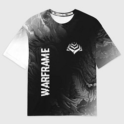 Футболка оверсайз женская Warframe Glitch на темном фоне - FS, цвет: 3D-принт